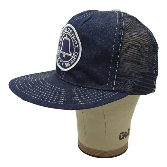 Vintage 80s Southern Bell Mississippi Safety Award Mesh Snapback Cap Trucker USA - Picture 2 of 12